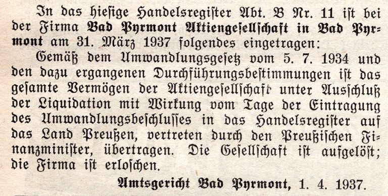 Pyrmonter Zeitung, 2. April 1937 | Stadtarchiv Bad Pyrmont Pyrmonter Zeitung, 2. April 1937 | Stadtarchiv Bad Pyrmont