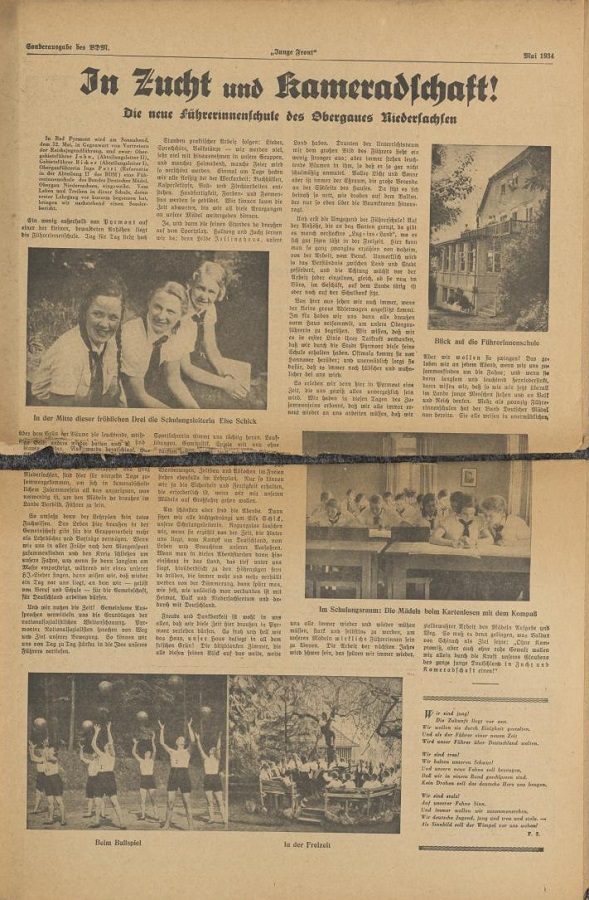 Zeitungsartikel "In Zucht und Kameradschaft!" | Niedersächsisches Landesarchiv, ZGS 2/2 Nr. 252 Zeitungsartikel "In Zucht und Kameradschaft!" | Niedersächsisches Landesarchiv, ZGS 2/2 Nr. 252