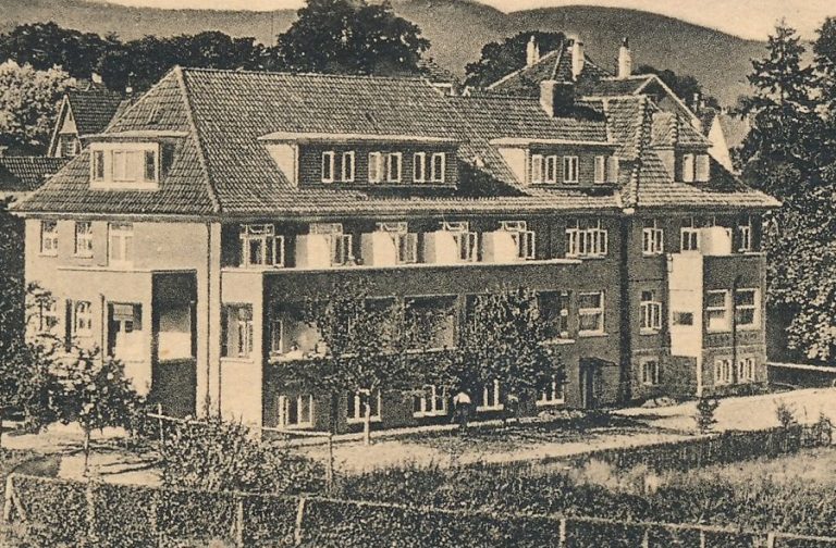 Ansichtsportkarte des Wiesenhaues, um 1940 | Museum im Schloss